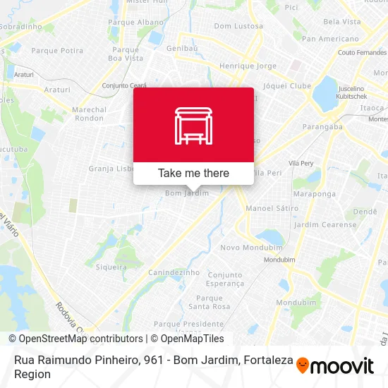 Rua Raimundo Pinheiro, 961 - Bom Jardim map