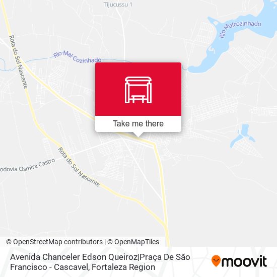 Avenida Chanceler Edson Queiroz|Praça De São Francisco - Cascavel map