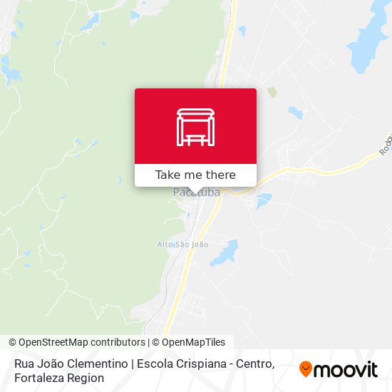 Rua João Clementino | Escola Crispiana - Centro map