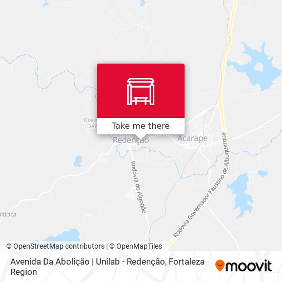Avenida Da Abolição | Unilab - Redenção map