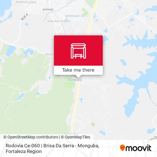 Rodovia Ce-060 | Brisa Da Serra - Monguba map