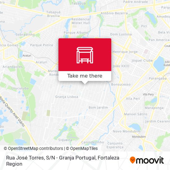 Rua José Torres, S / N - Granja Portugal map