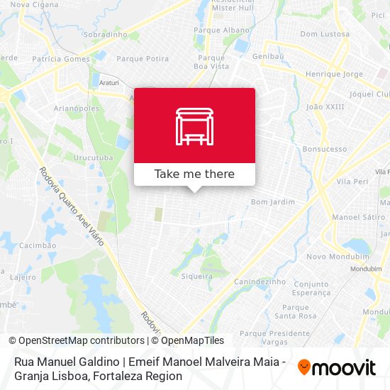 Rua Manuel Galdino | Emeif Manoel Malveira Maia - Granja Lisboa map
