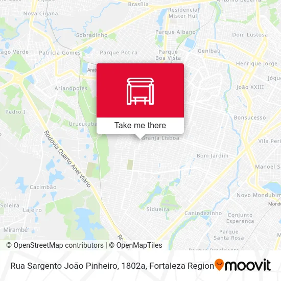 Rua Sargento João Pinheiro, 1802a map