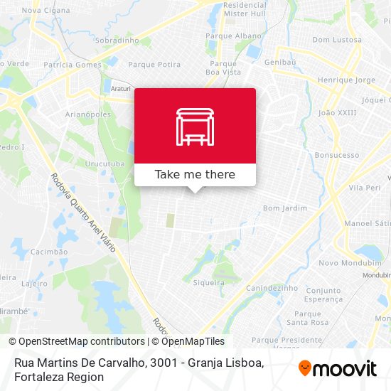Rua Martins De Carvalho, 3001 - Granja Lisboa map