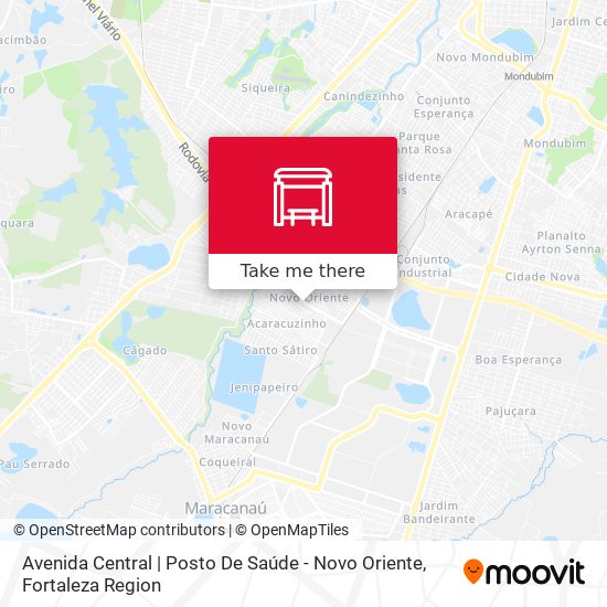 Avenida Central | Posto De Saúde - Novo Oriente map
