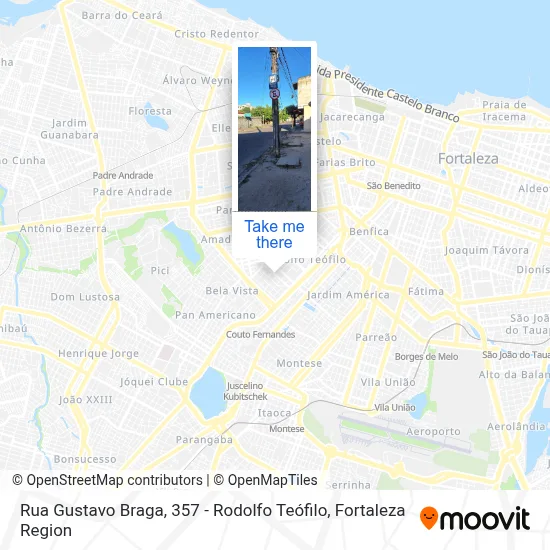 Rua Gustavo Braga, 357 - Rodolfo Teófilo map