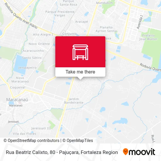 Rua Beatriz Calixto, 80 - Pajuçara map