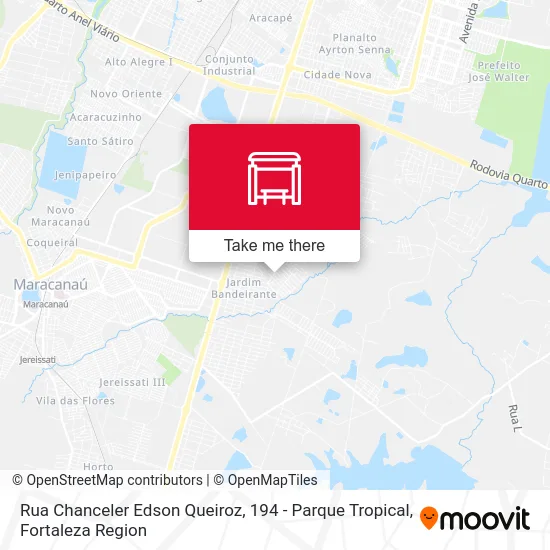 Rua Chanceler Edson Queiroz, 194 - Parque Tropical map