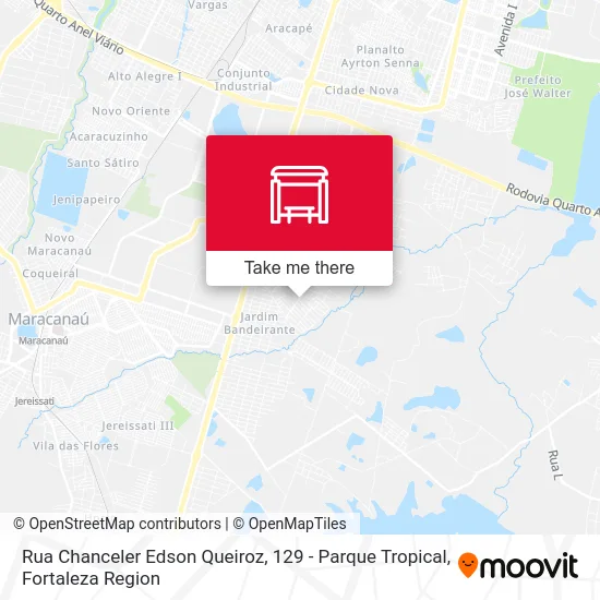 Rua Chanceler Edson Queiroz, 129 - Parque Tropical map