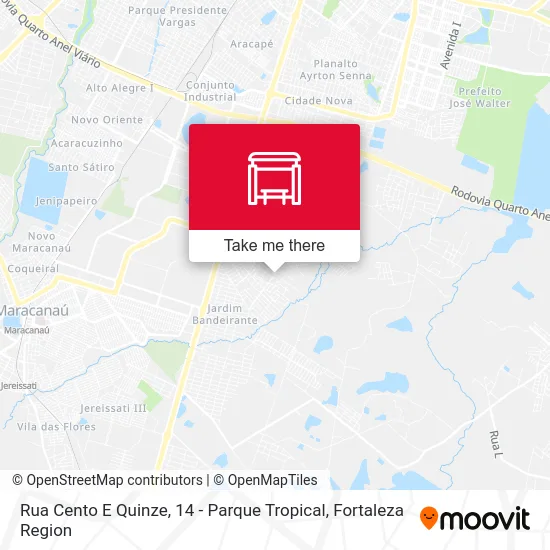 Rua Cento E Quinze, 14 - Parque Tropical map