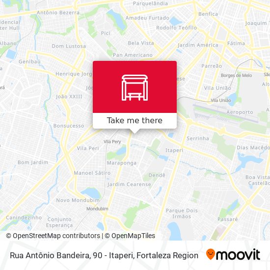 Rua Antônio Bandeira, 90 - Itaperi map