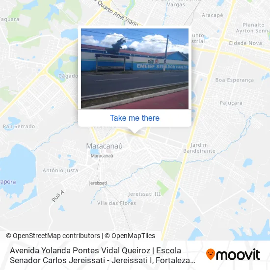 Avenida Yolanda Pontes Vidal Queiroz | Escola Senador Carlos Jereissati - Jereissati I map