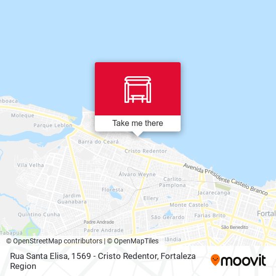 Rua Santa Elisa, 1569 - Cristo Redentor map