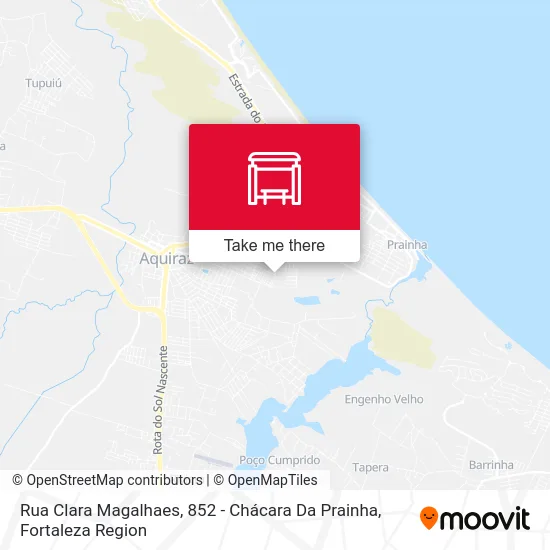 Rua Clara Magalhaes, 852 - Chácara Da Prainha map