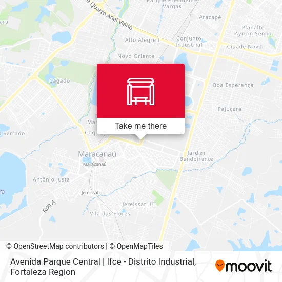 Avenida Parque Central | Ifce - Distrito Industrial map