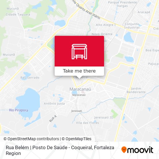 Rua Belém | Posto De Saúde - Coqueiral map