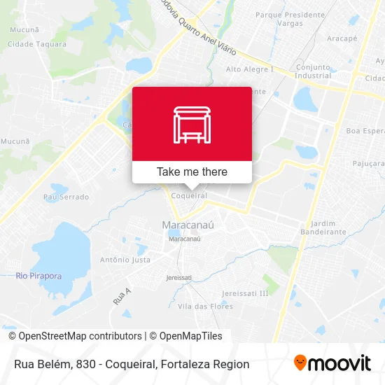 Rua Belém, 830 - Coqueiral map