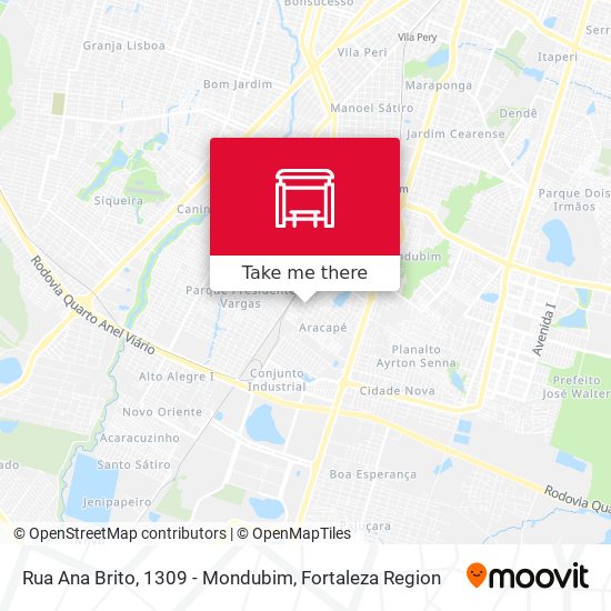 Rua Ana Brito, 1309 - Mondubim map