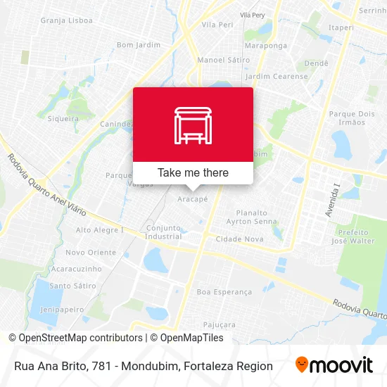 Rua Ana Brito, 781 - Mondubim map