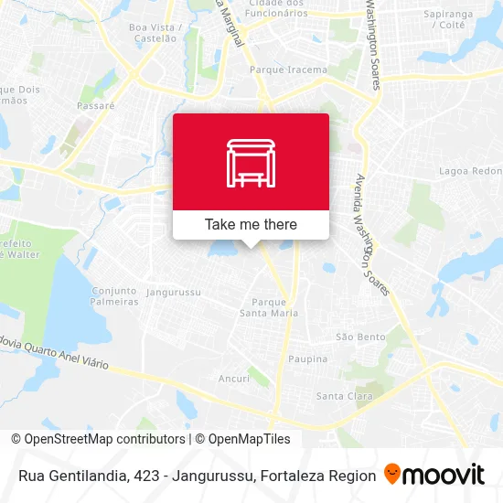 Rua Gentilandia, 423 - Jangurussu map
