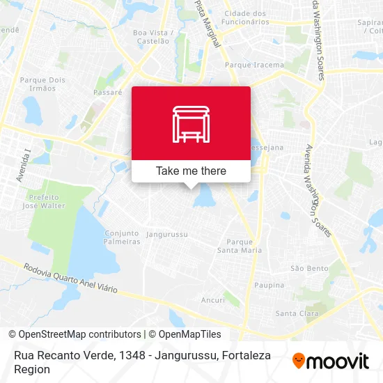 Rua Recanto Verde, 1348 - Jangurussu map