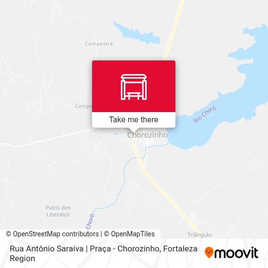 Rua Antônio Saraíva | Praça - Chorozinho map