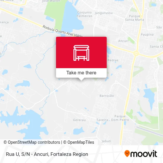 Rua U, S/N - Ancuri map