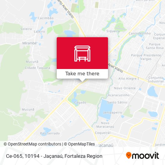 Ce-065, 10194 - Jaçanaú map