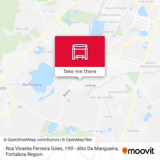 Rua Vicente Ferreira Góes, 190 - Alto Da Mangueira map
