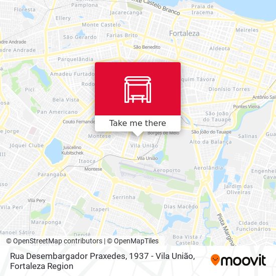 Rua Desembargador Praxedes, 1937 - Vila União map