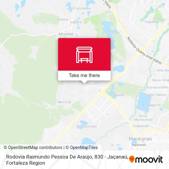 Rodovia Raimundo Pessoa De Araújo, 830 - Jaçanaú map