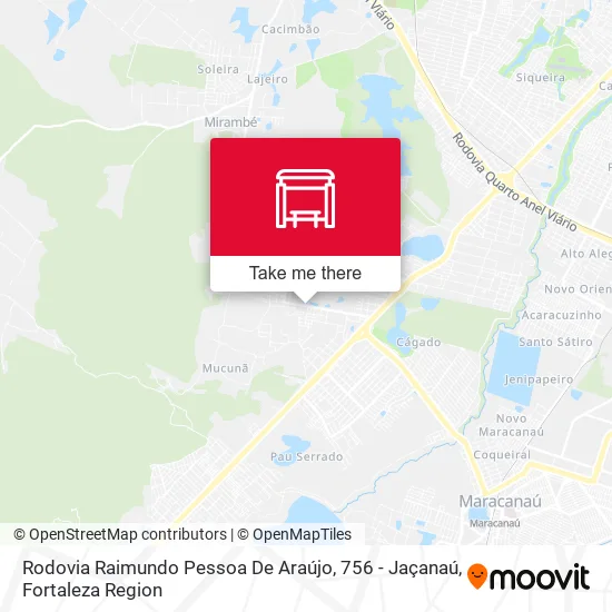 Rodovia Raimundo Pessoa De Araújo, 756 - Jaçanaú map