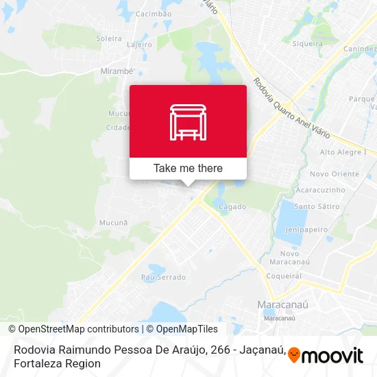 Rodovia Raimundo Pessoa De Araújo, 266 - Jaçanaú map