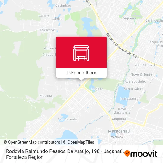 Rodovia Raimundo Pessoa De Araújo, 198 - Jaçanaú map