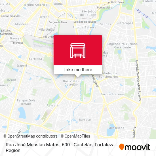 Rua José Messías Matos, 600 - Castelão map
