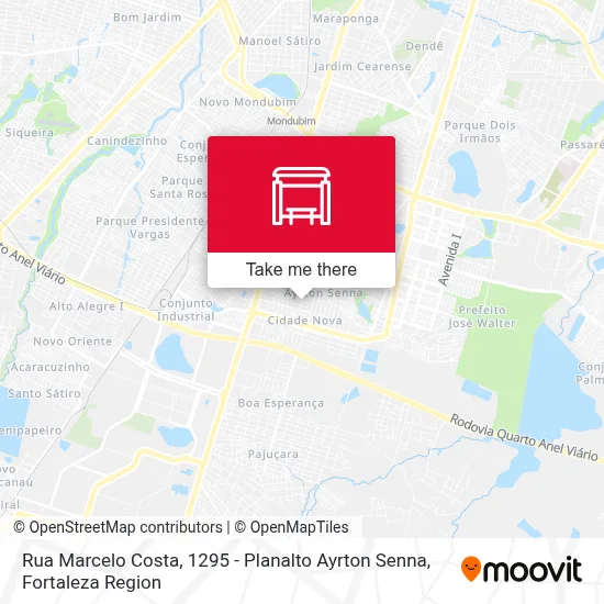 Rua Marcelo Costa, 1295 - Planalto Ayrton Senna map