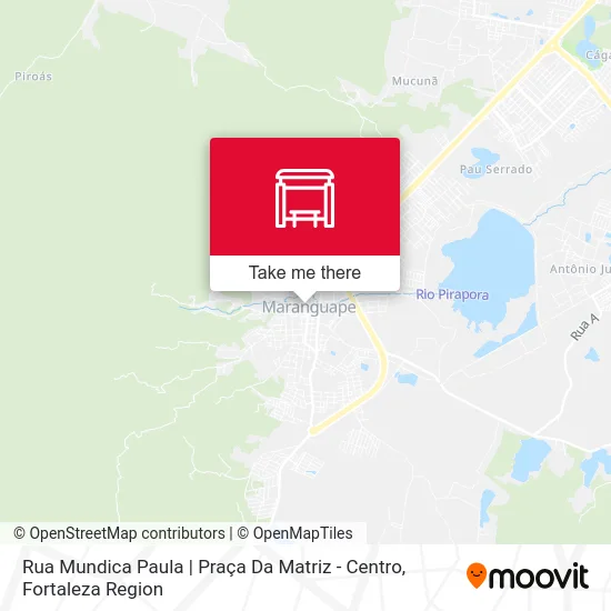 Rua Mundica Paula | Praça Da Matriz - Centro map