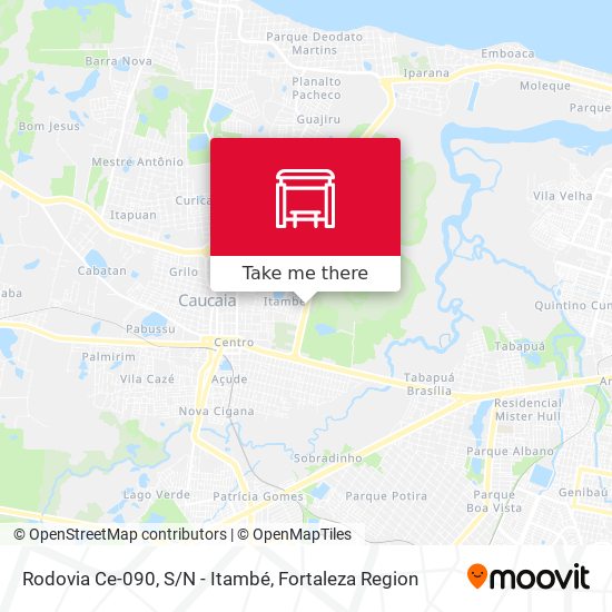 Rodovia Ce-090, S/N - Itambé map