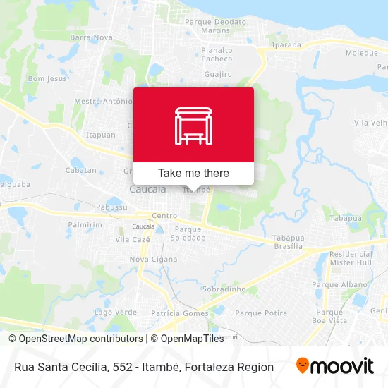 Rua Santa Cecília, 552 - Itambé map