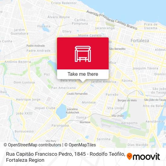 Rua Capitão Francisco Pedro, 1845 - Rodolfo Teófilo map