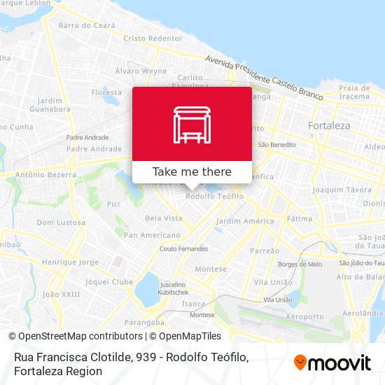 Rua Francisca Clotilde, 939 - Rodolfo Teófilo map