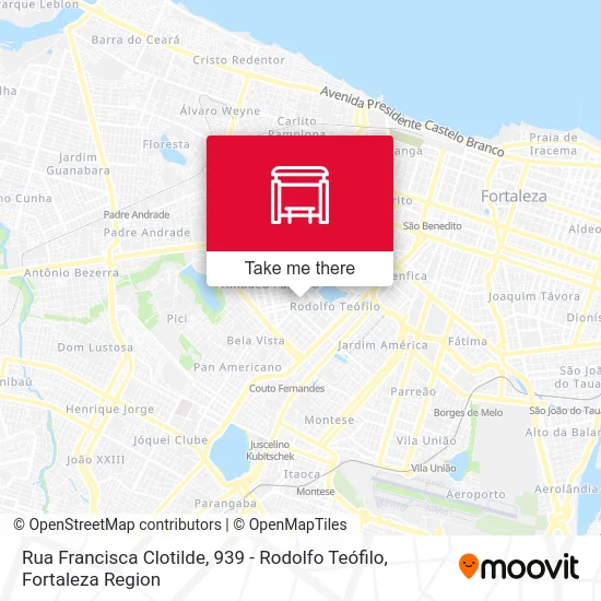 Rua Francisca Clotilde, 939 - Rodolfo Teófilo map