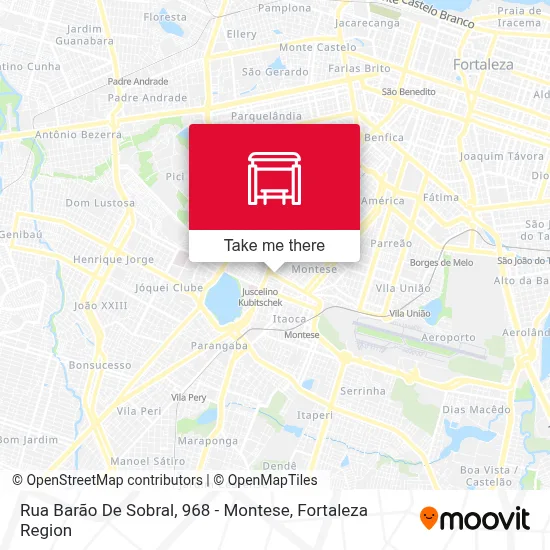 Rua Barão De Sobral, 968 - Montese map