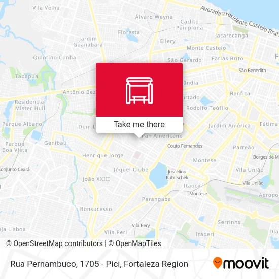 Rua Pernambuco, 1705 - Pici map