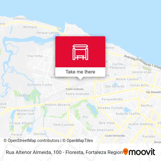 Rua Altenor Almeida, 100 - Floresta map