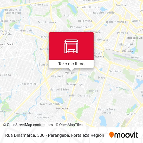 Rua Dinamarca, 300 - Parangaba map