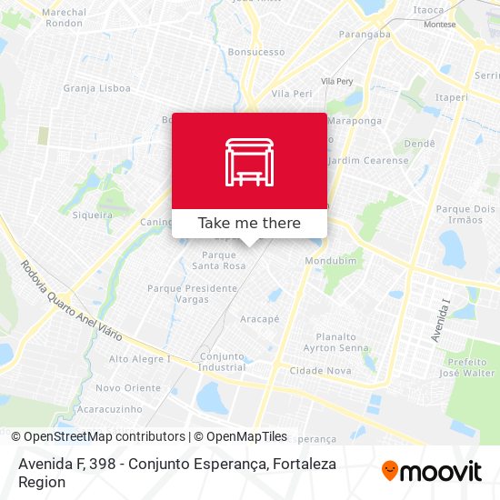 Avenida F, 398 - Conjunto Esperança map