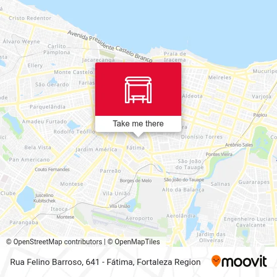 Rua Felino Barroso, 641 - Fátima map