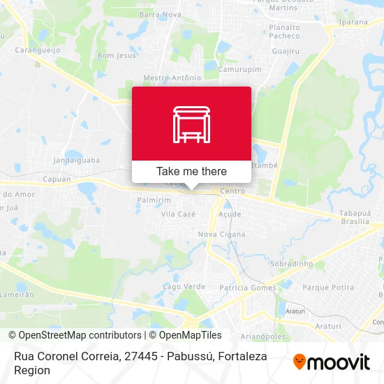 Rua Coronel Correia, 27445 - Pabussú map